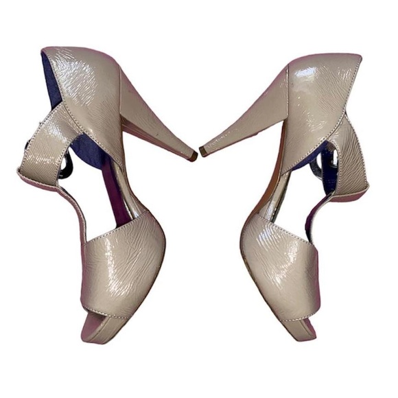 Candies tan faux leather pumps nude heels - Picture 4 of 7